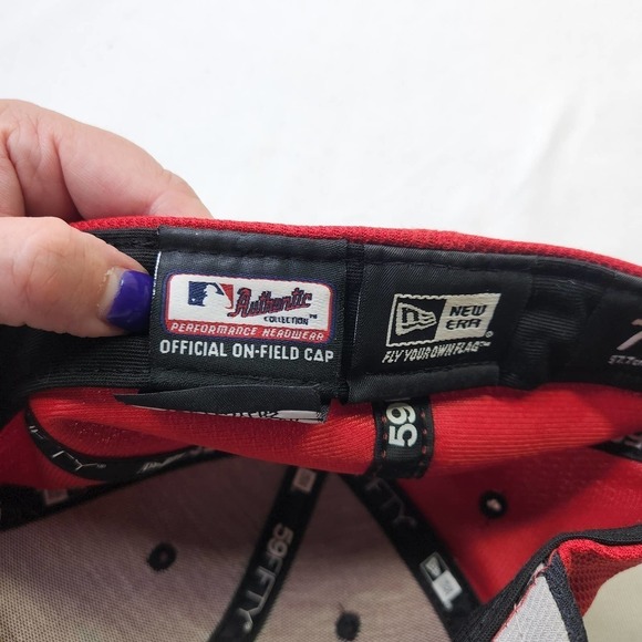 Era Boston Red Sox July 4th 59fifty Hat Cap On Field Design Size 7 1/4 Red - Picture 3 of 6